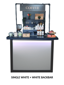 single white backbar
