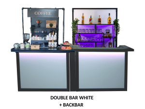 double cocktailbar white